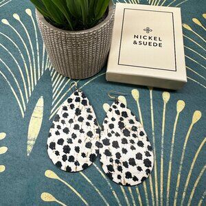 Nickel & Suede Earrings